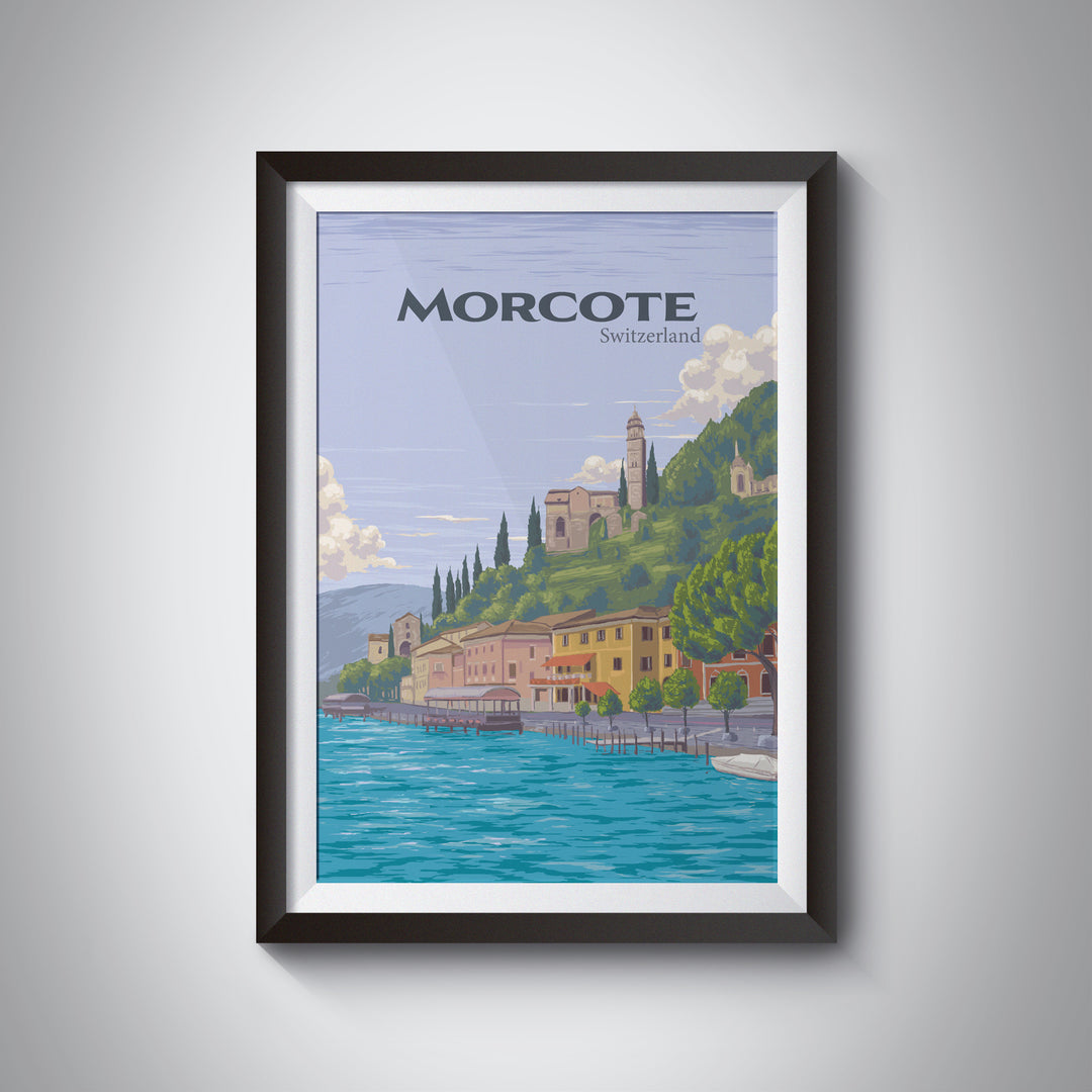 Morcote Switzerland Travel Poster