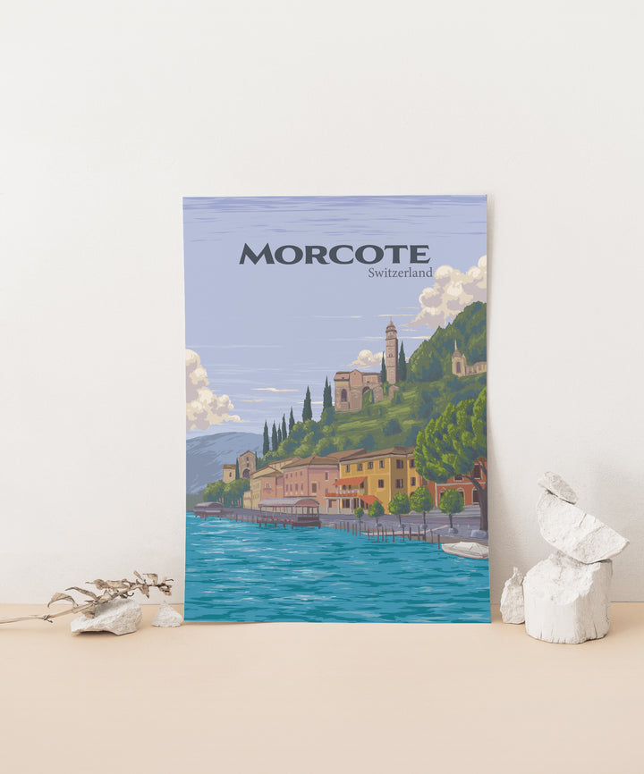 Morcote Switzerland Travel Poster