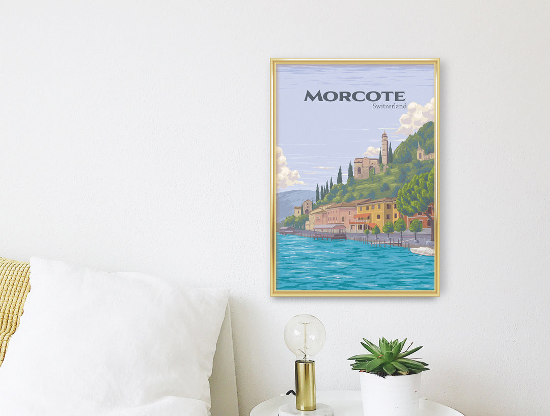 Morcote Switzerland Travel Poster