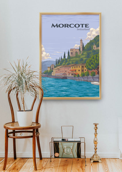 Morcote Switzerland Travel Poster
