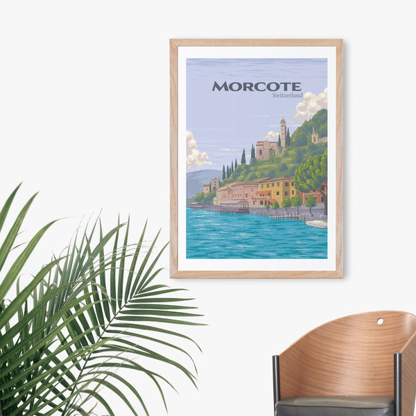 Morcote Switzerland Travel Poster