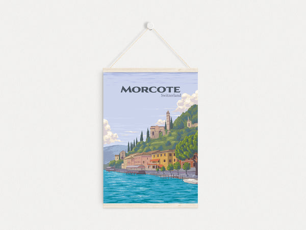 Morcote Switzerland Travel Poster