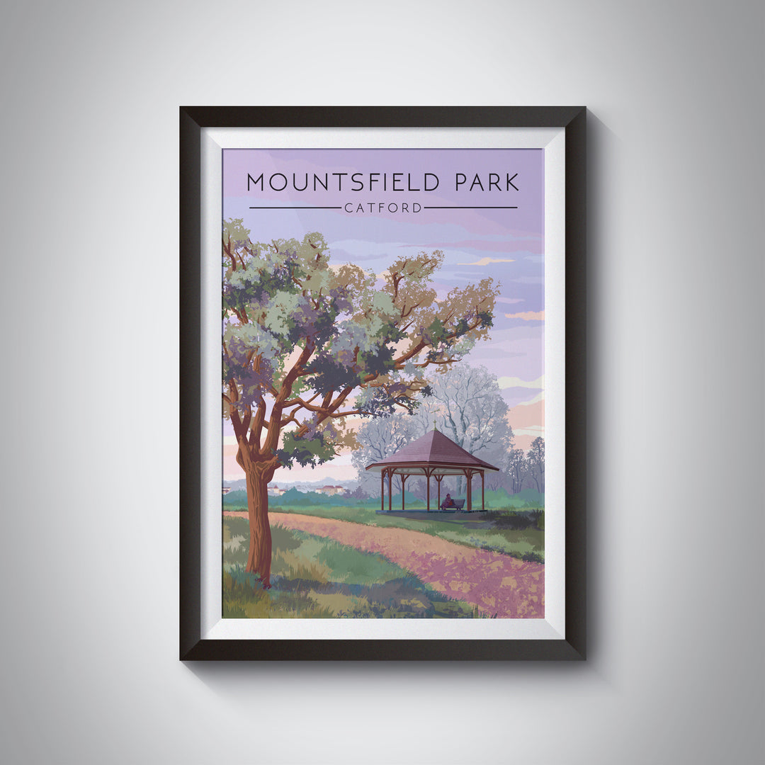 Mountsfield Park London Travel Poster