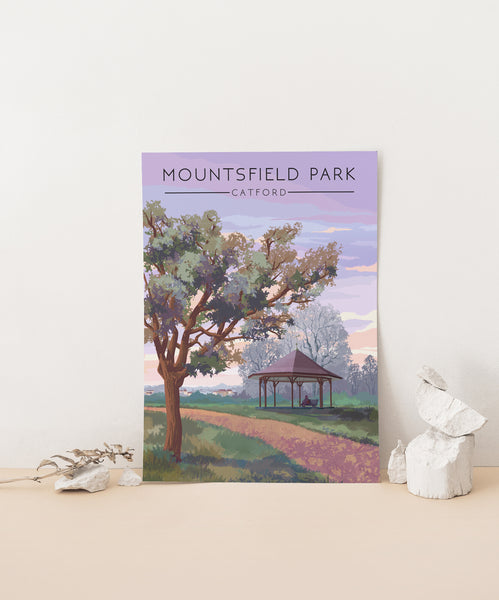 Mountsfield Park London Travel Poster