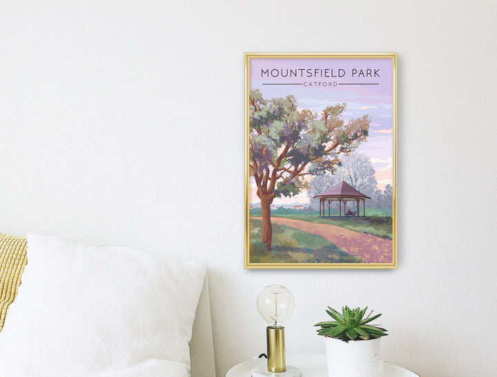 Mountsfield Park London Travel Poster