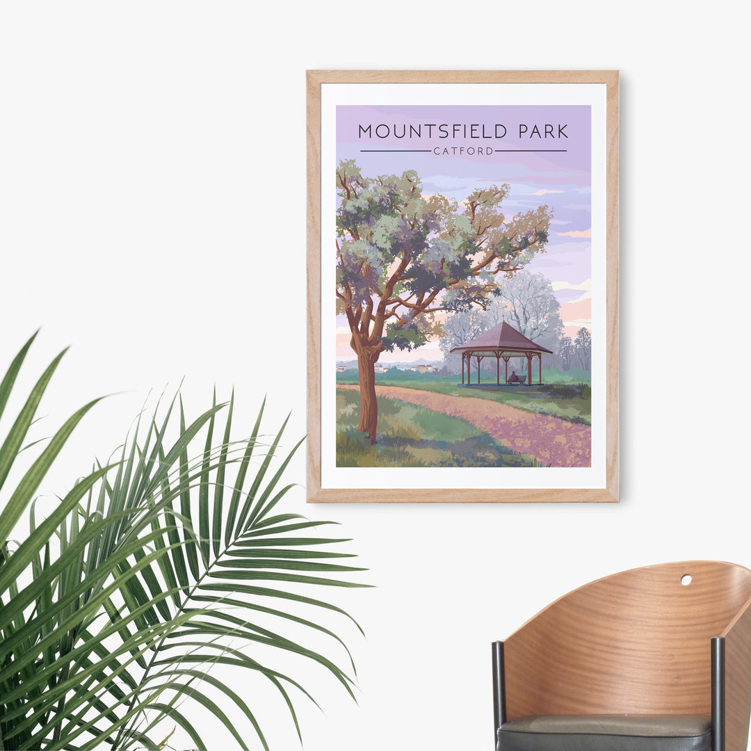 Mountsfield Park London Travel Poster