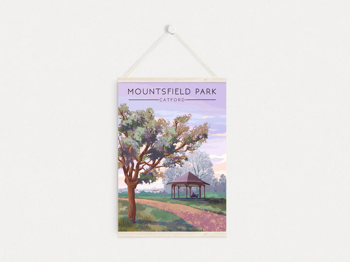 Mountsfield Park London Travel Poster