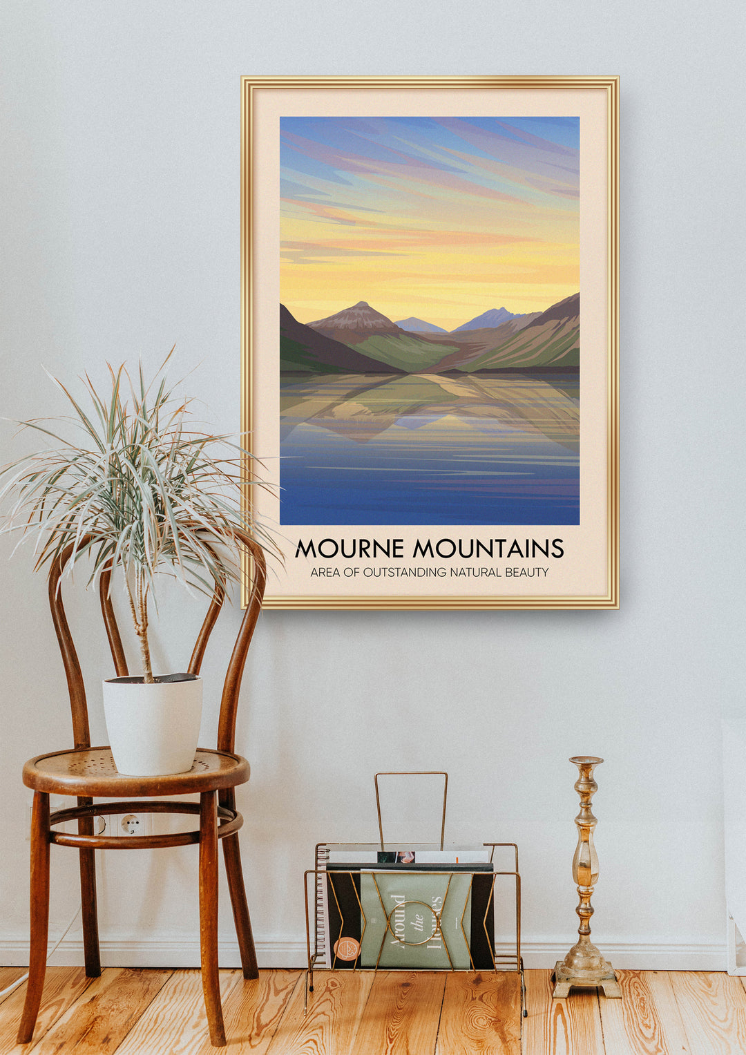 Mourne Mountains AONB Travel Poster