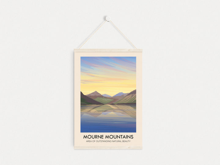 Mourne Mountains AONB Travel Poster