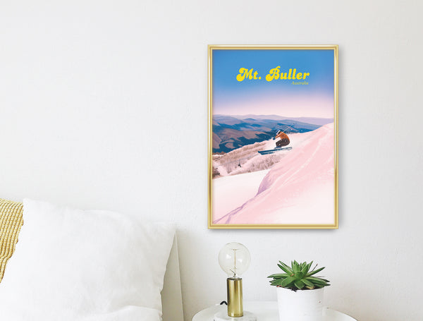 Mt Buller Australia Ski Resort Travel Poster