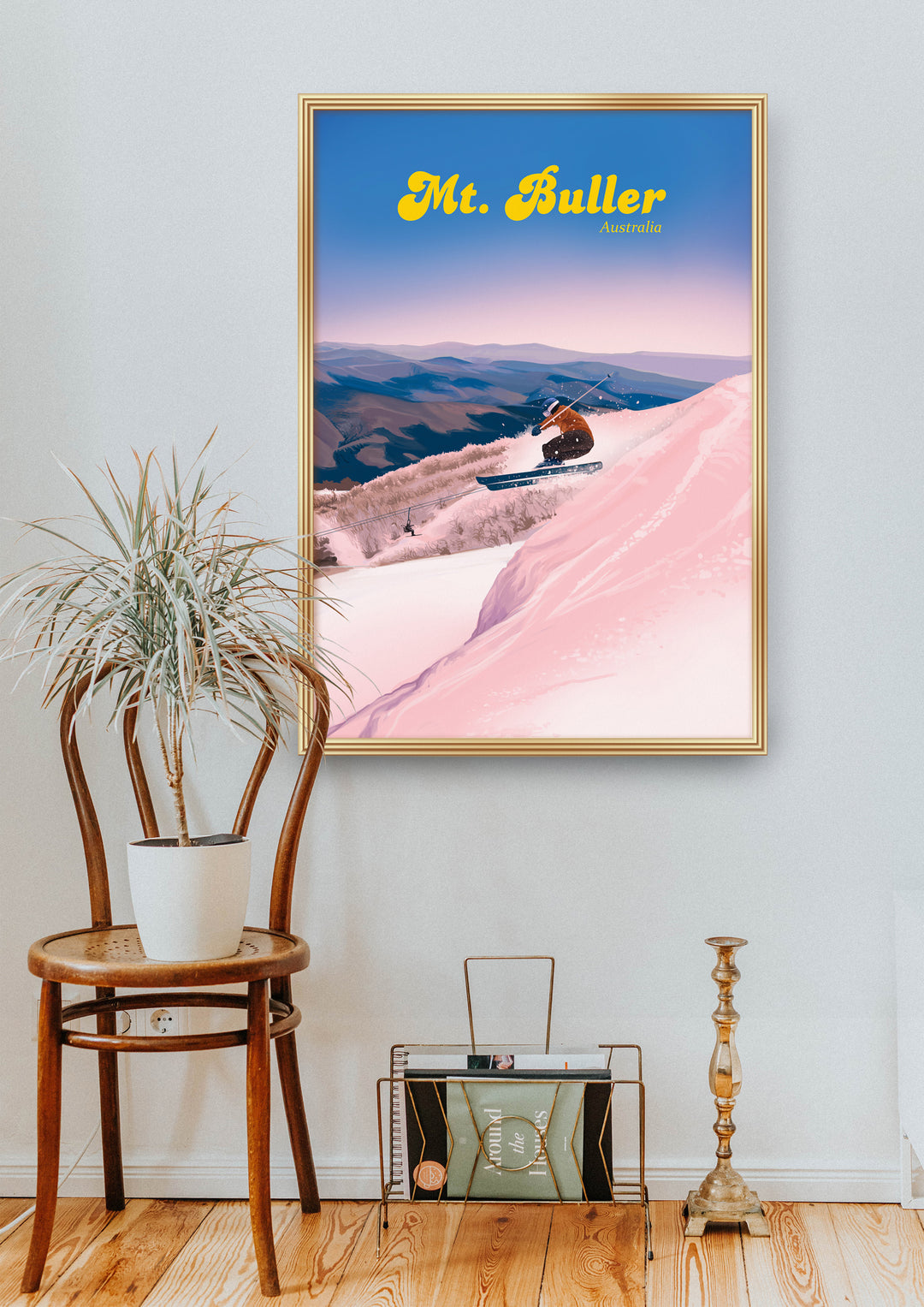 Mt Buller Australia Ski Resort Travel Poster