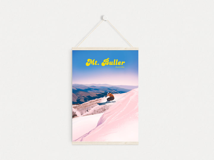 Mt Buller Australia Ski Resort Travel Poster