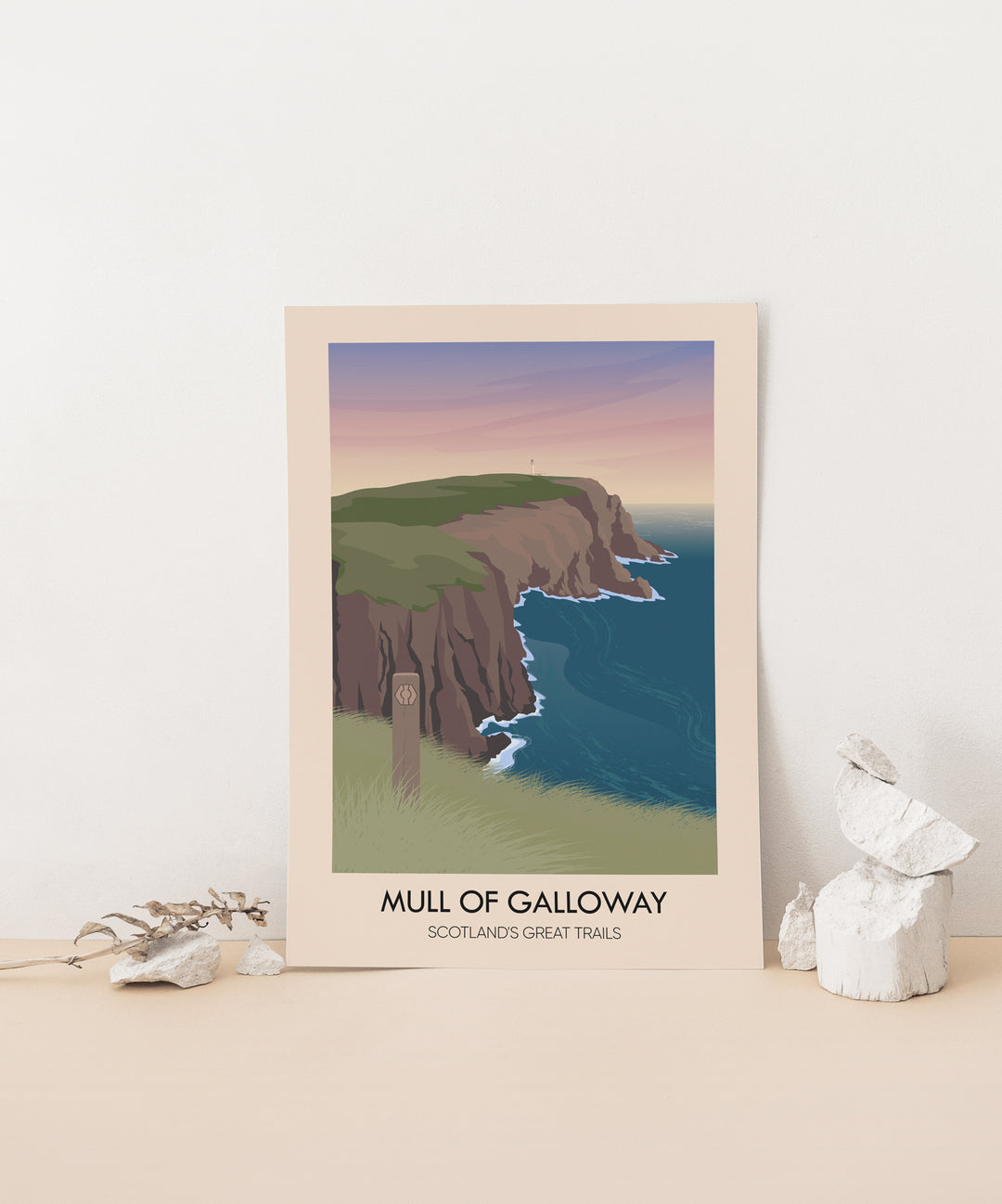 Mull of Galloway Scotland's Great Trails Poster