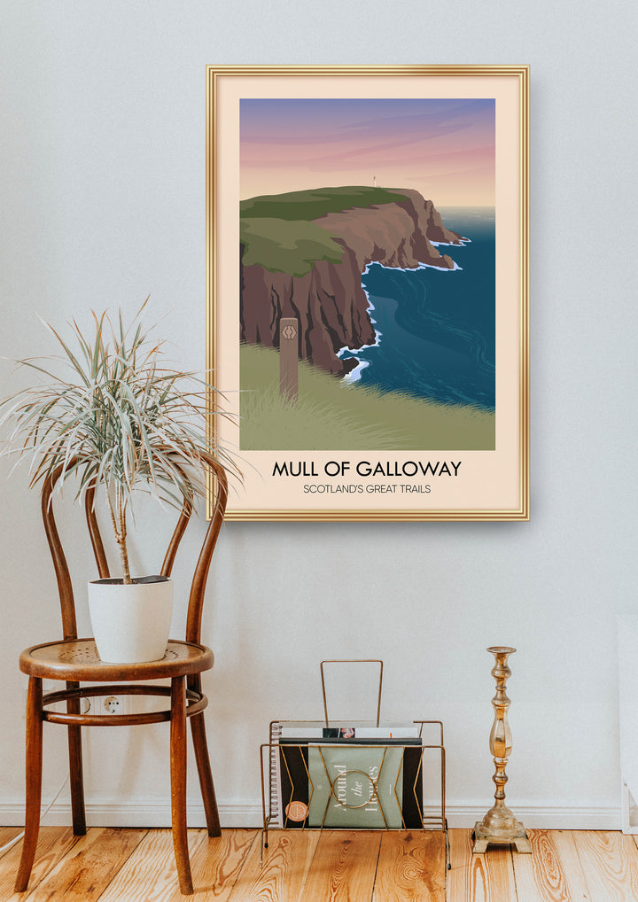 Mull of Galloway Scotland's Great Trails Poster