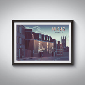 Niche Nightclub Sheffield Travel Poster