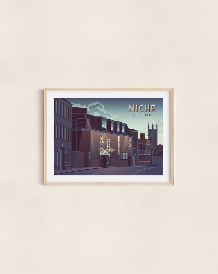 Niche Nightclub Sheffield Travel Poster