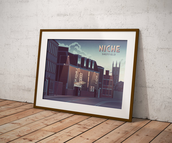 Niche Nightclub Sheffield Travel Poster