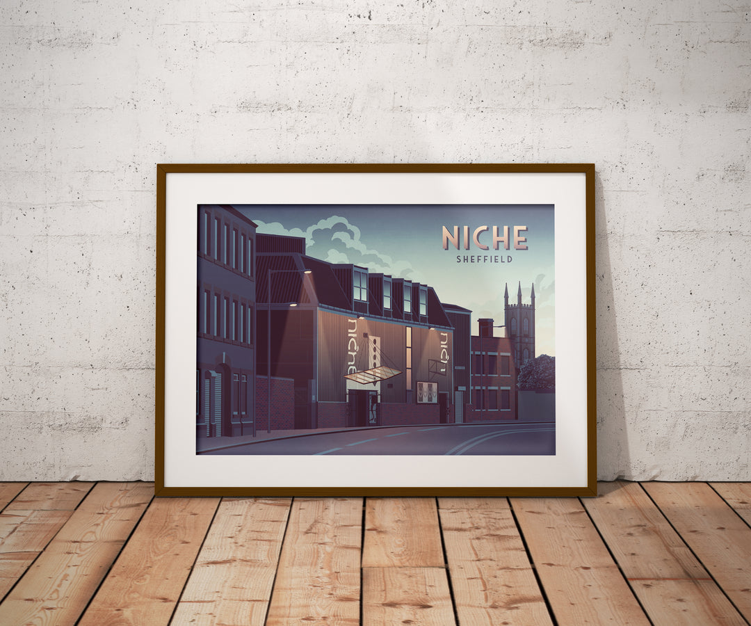 Niche Nightclub Sheffield Travel Poster