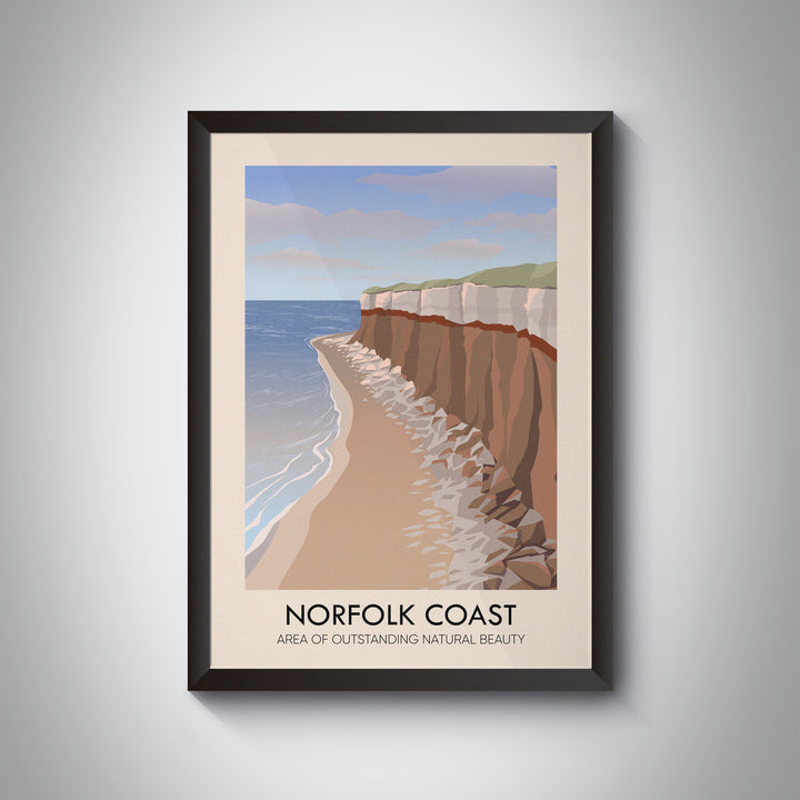 Norfolk Coast AONB Travel Poster