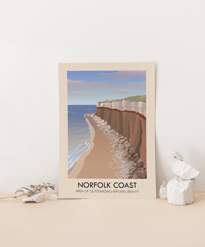 Norfolk Coast AONB Travel Poster