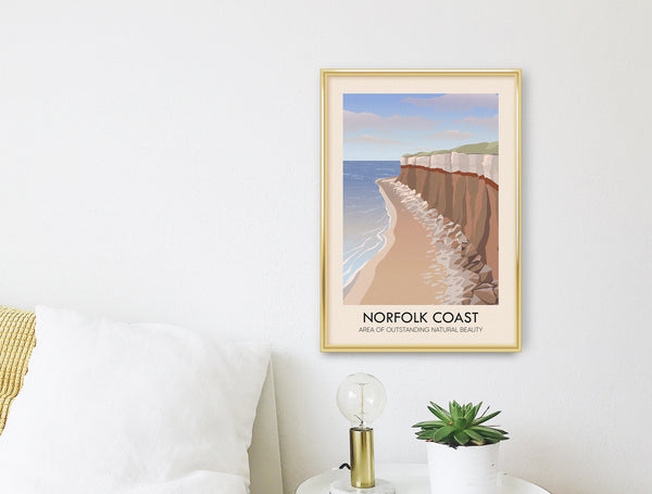 Norfolk Coast AONB Travel Poster