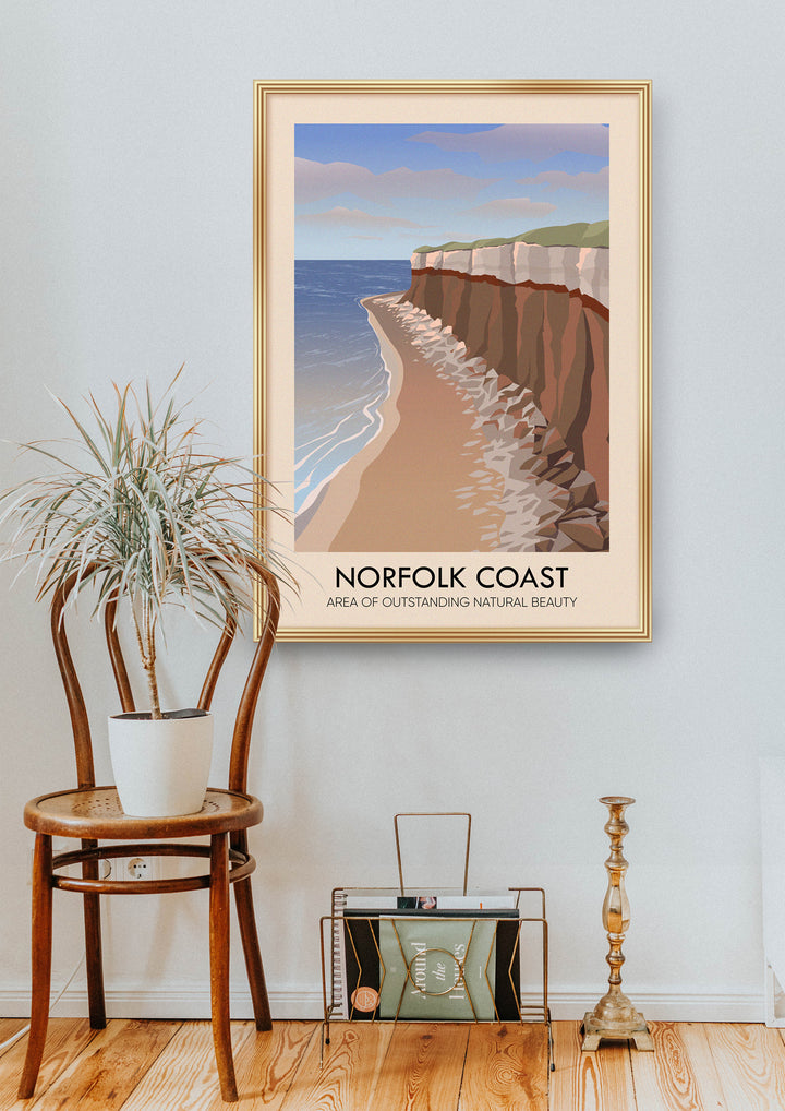 Norfolk Coast AONB Travel Poster