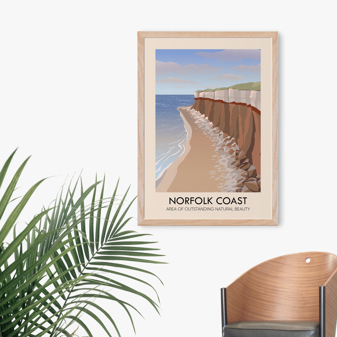 Norfolk Coast AONB Travel Poster