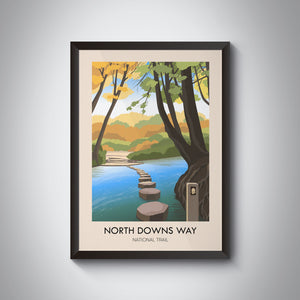 North Downs Way National Trail Travel Poster