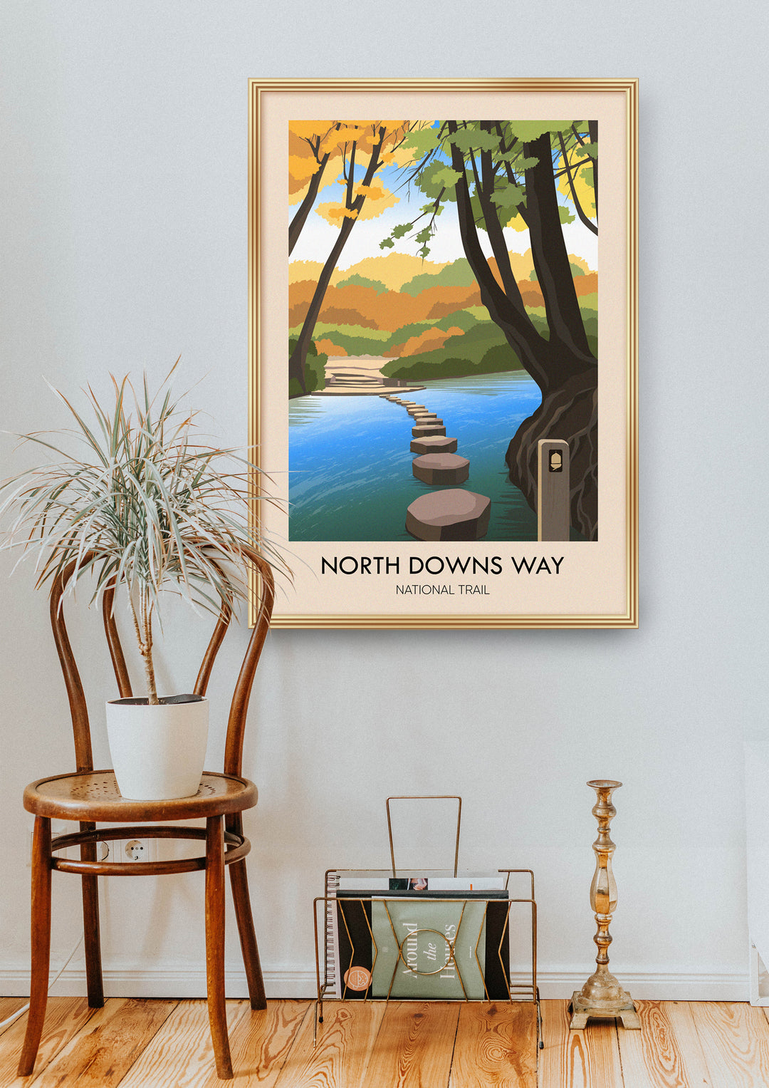 North Downs Way National Trail Travel Poster