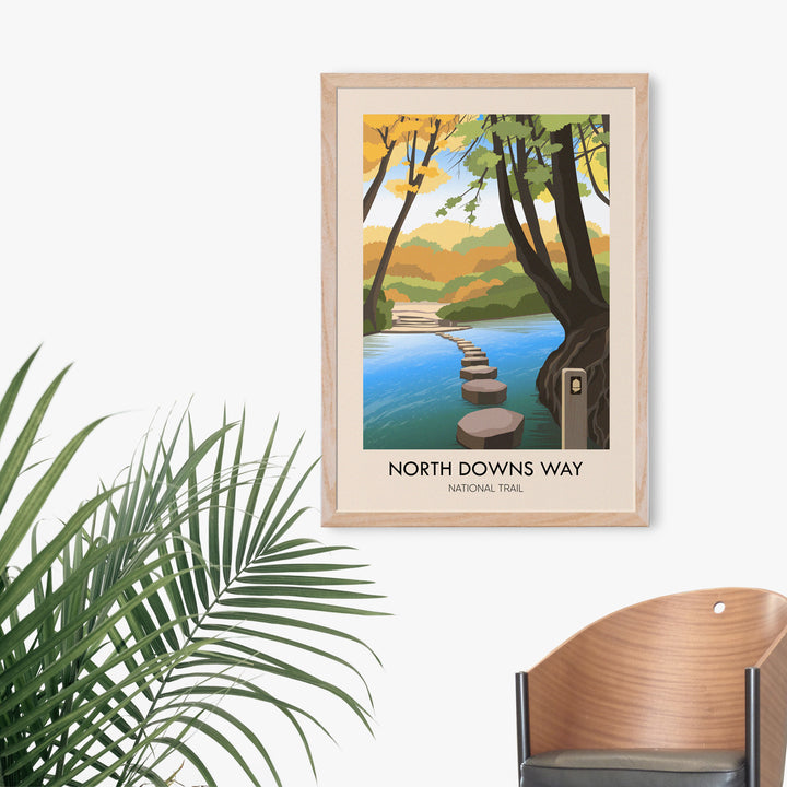 North Downs Way National Trail Travel Poster