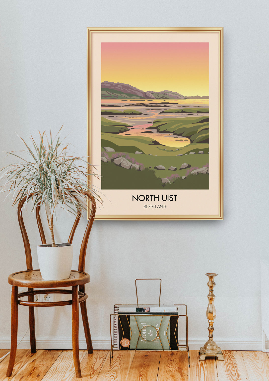 North Uist Scotland Travel Poster