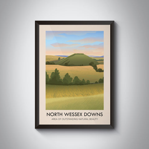 North Wessex Downs AONB Travel Poster