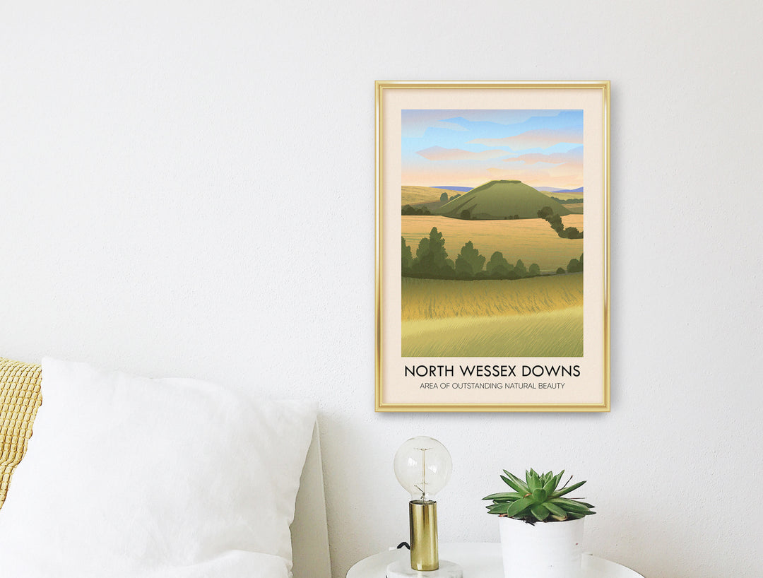 North Wessex Downs AONB Travel Poster