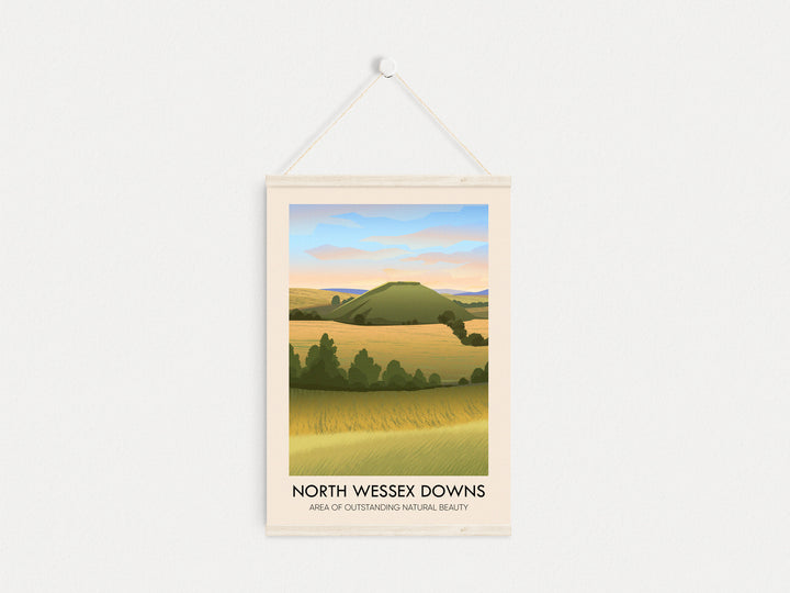 North Wessex Downs AONB Travel Poster