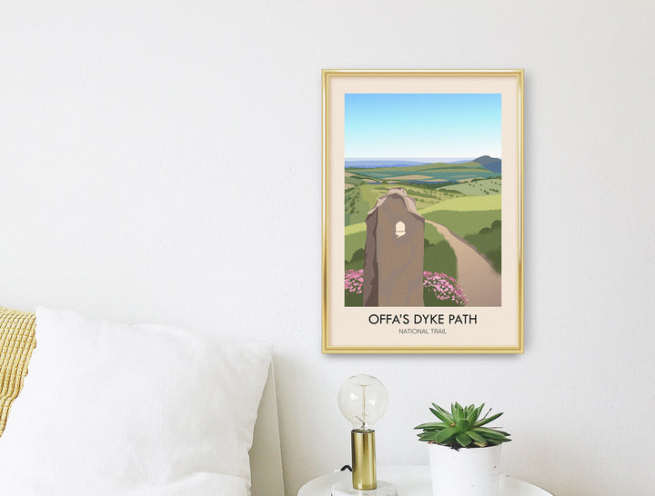 Offa's Dyke Path National Trail Travel Poster