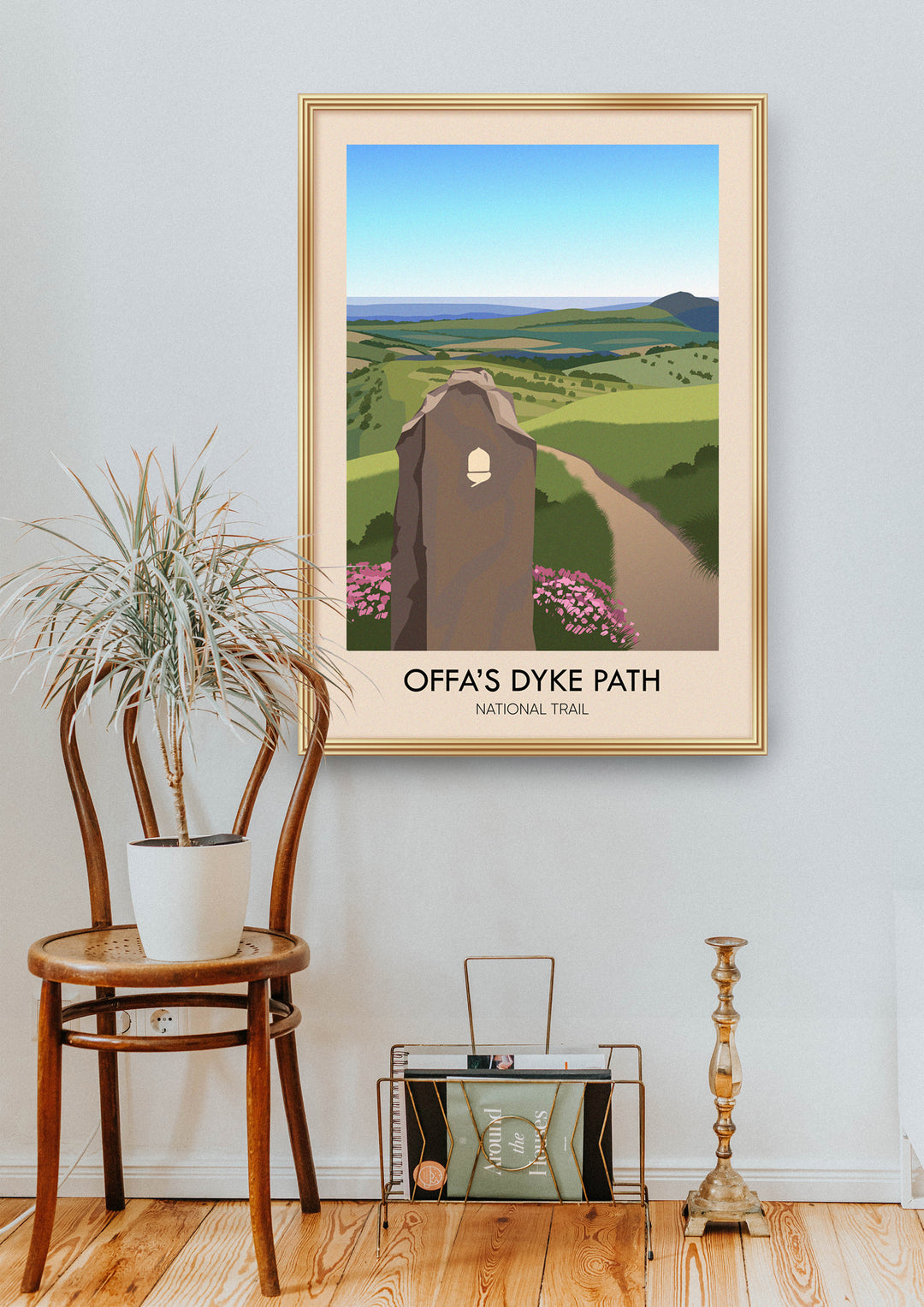 Offa's Dyke Path National Trail Travel Poster