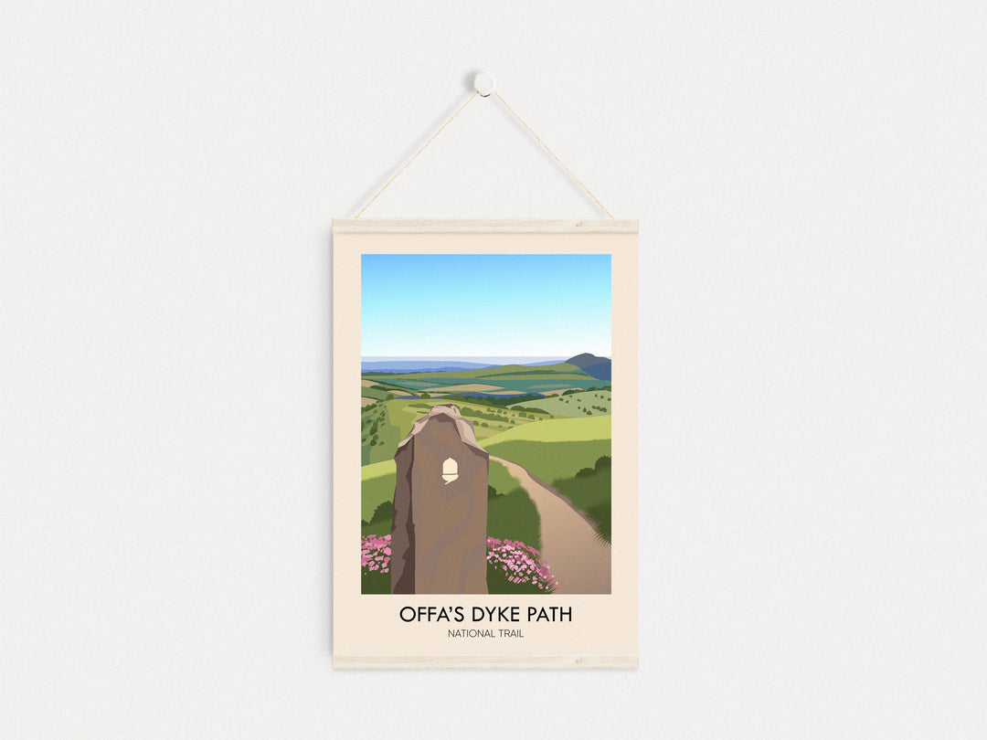 Offa's Dyke Path National Trail Travel Poster