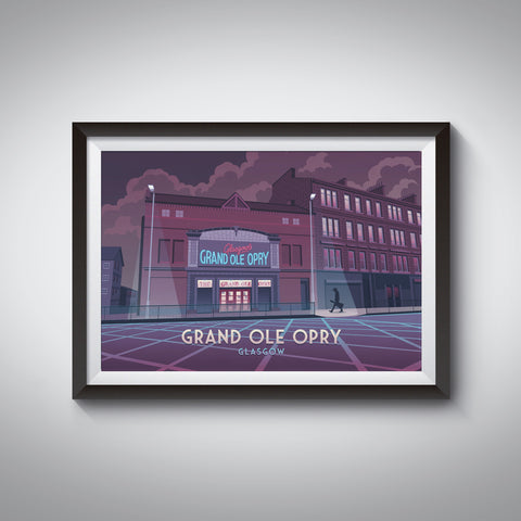 Grand Ole Opry Glasgow Travel Poster