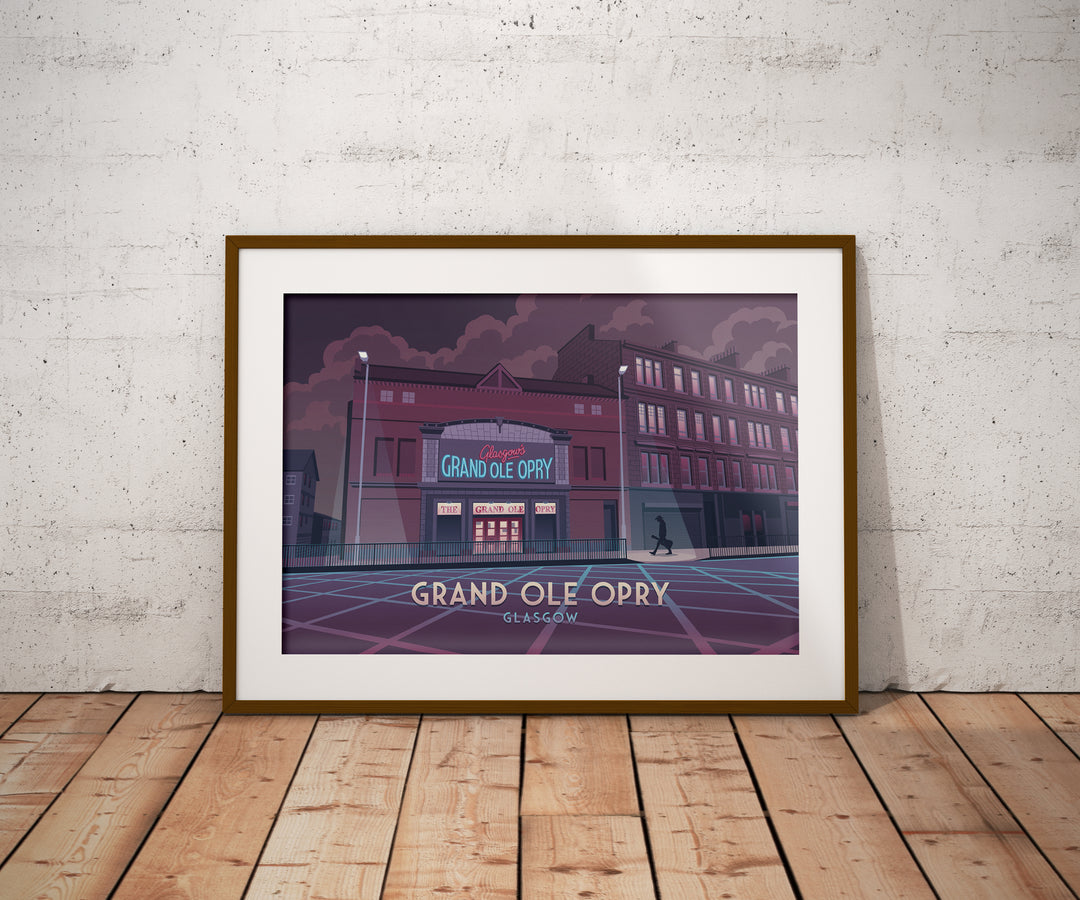 Grand Ole Opry Glasgow Travel Poster