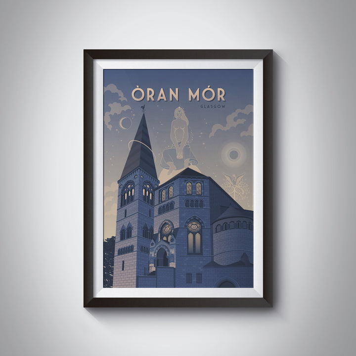 Oran Mor Glasgow Travel Poster