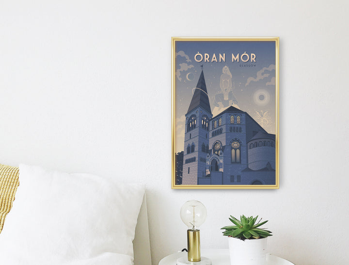 Oran Mor Glasgow Travel Poster