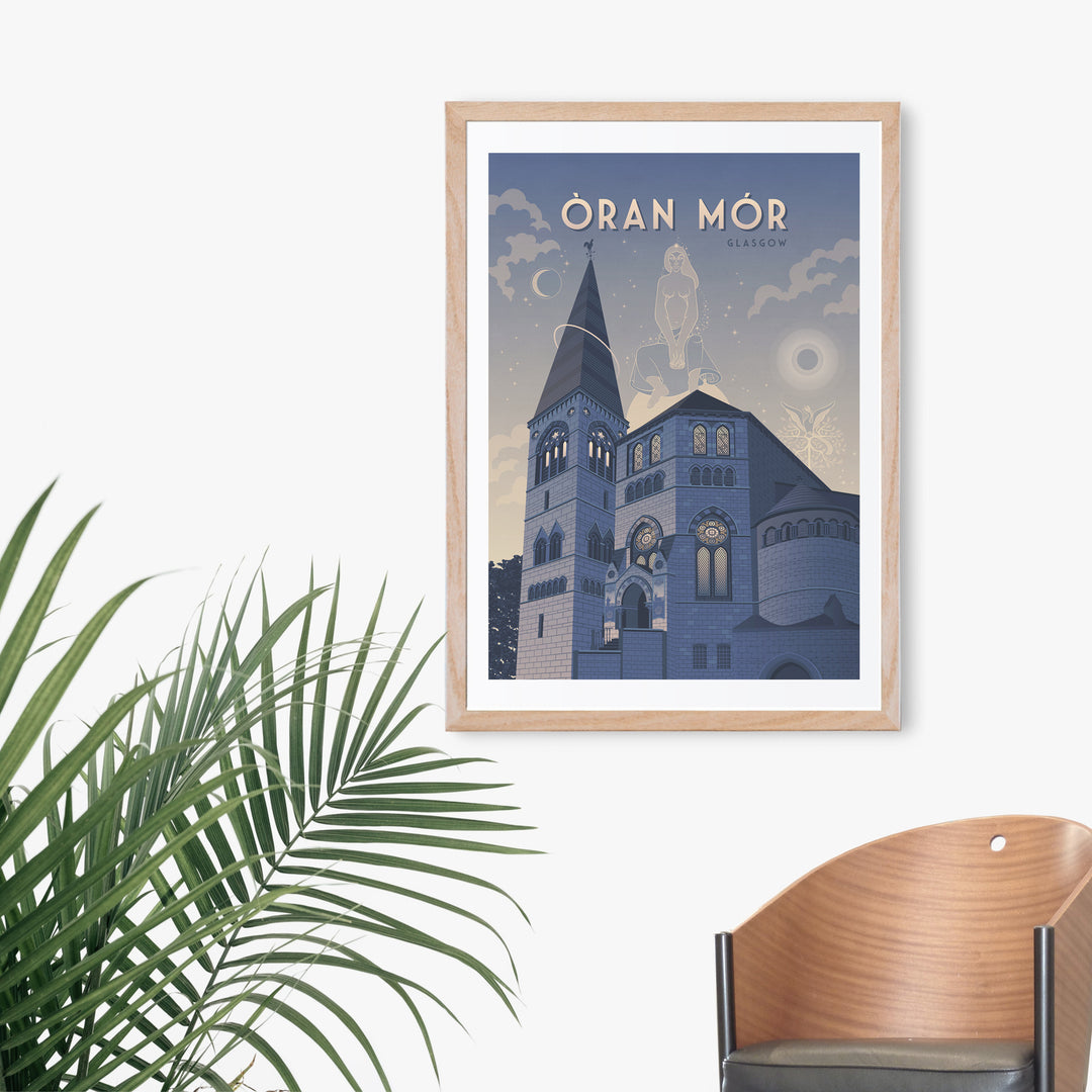 Oran Mor Glasgow Travel Poster