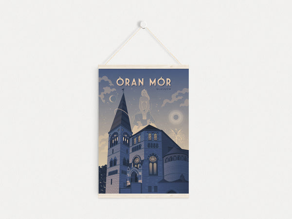 Oran Mor Glasgow Travel Poster