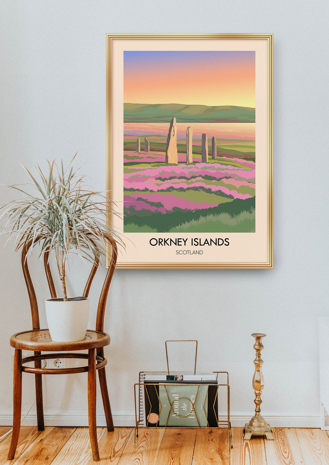 Orkney Islands Scotland Travel Poster