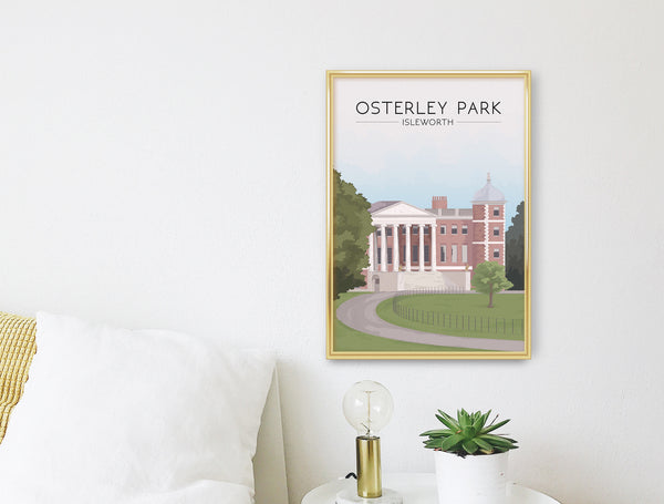 Osterley Park London Travel Poster