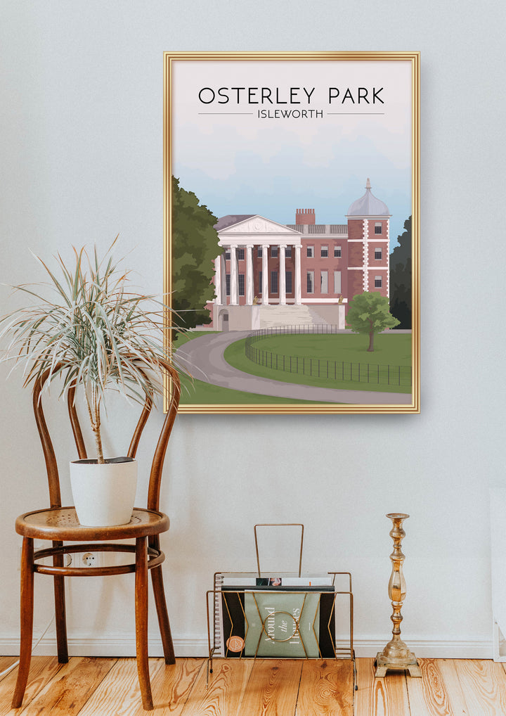 Osterley Park London Travel Poster