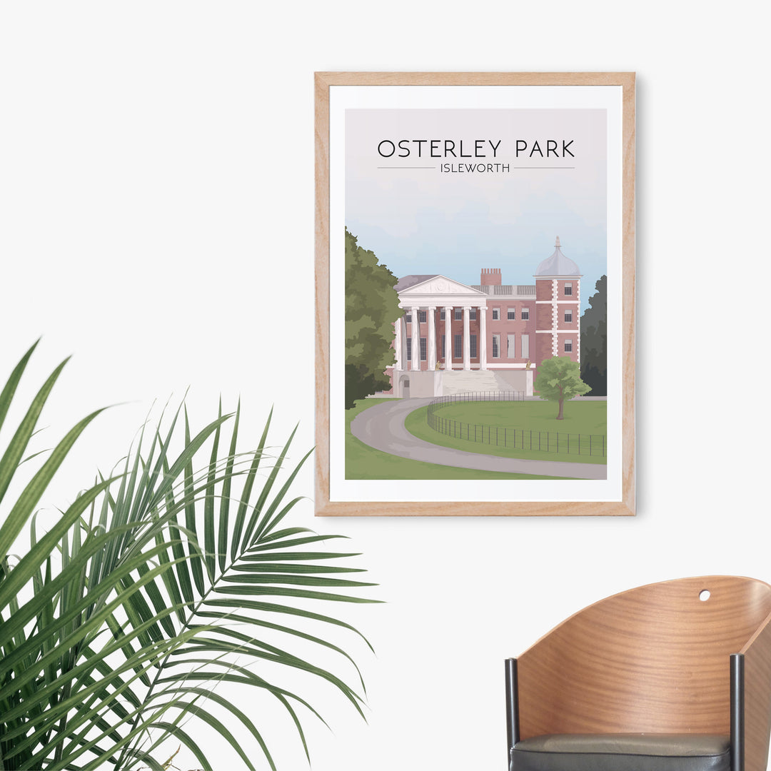 Osterley Park London Travel Poster