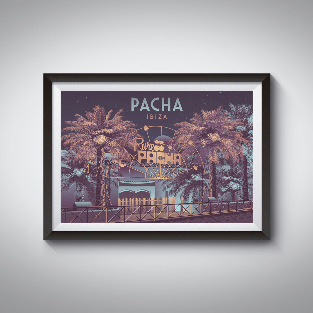 Pacha Nightclub Ibiza Travel Poster