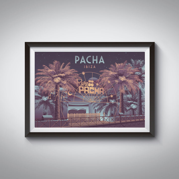 Pacha Nightclub Ibiza Travel Poster