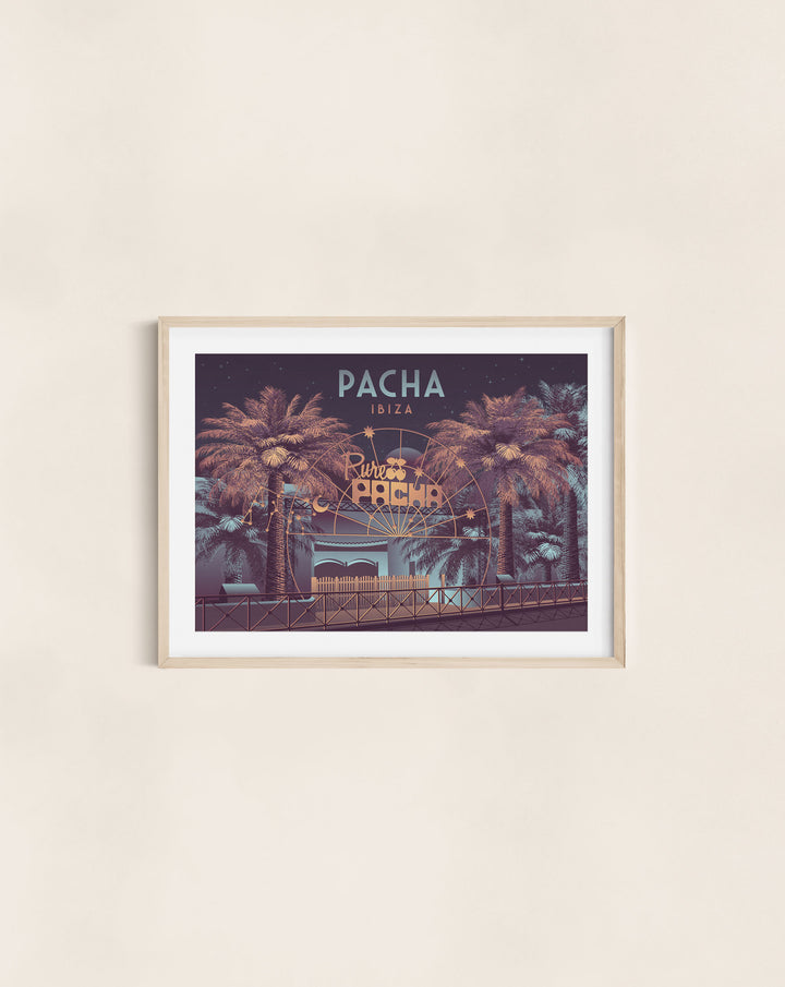 Pacha Nightclub Ibiza Travel Poster